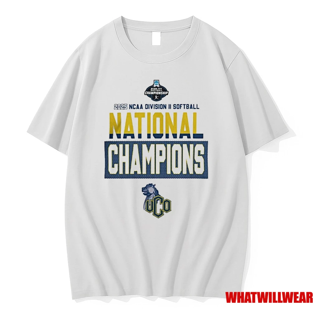 Central Oklahoma Bronchos 2025 Ncaa D2 Softball National Champions Shirts