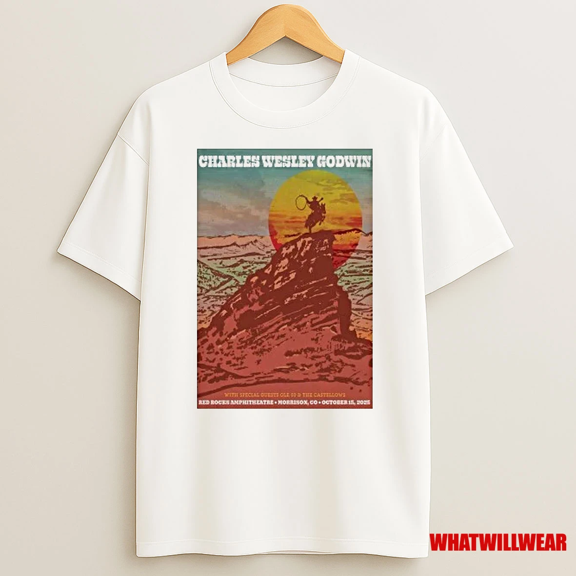 Charles Wesley Godwin 10 15 2025 Red Rocks In Morrison Co Shirts