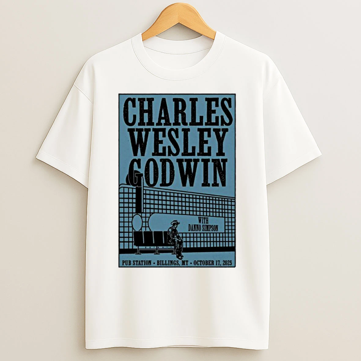 Charles Wesley Godwin Billings Mt October 17 2025 Tour T Shirts