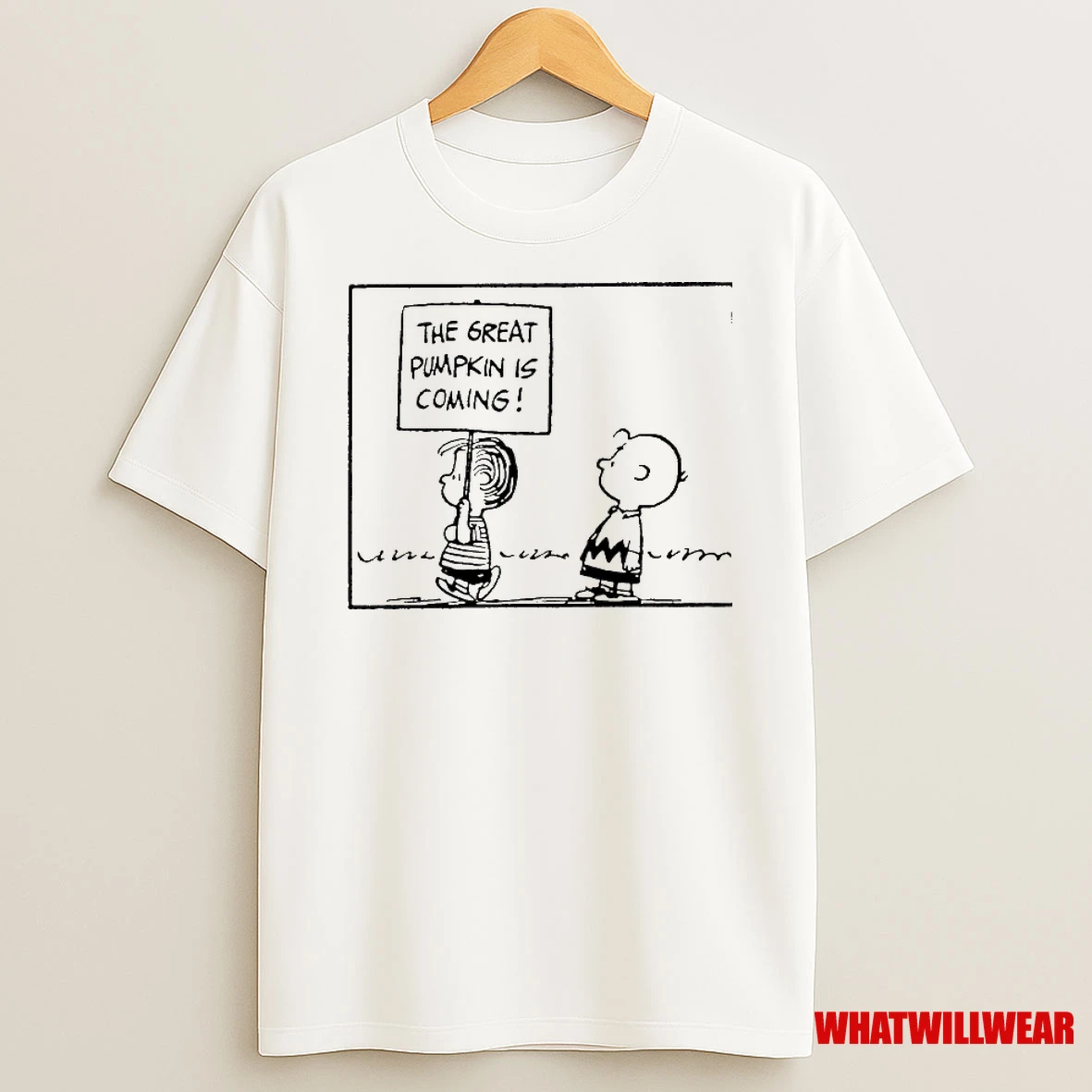 Charlie Brown And Linus Van Pelt The Great Pumpkin Is Coming Shirts