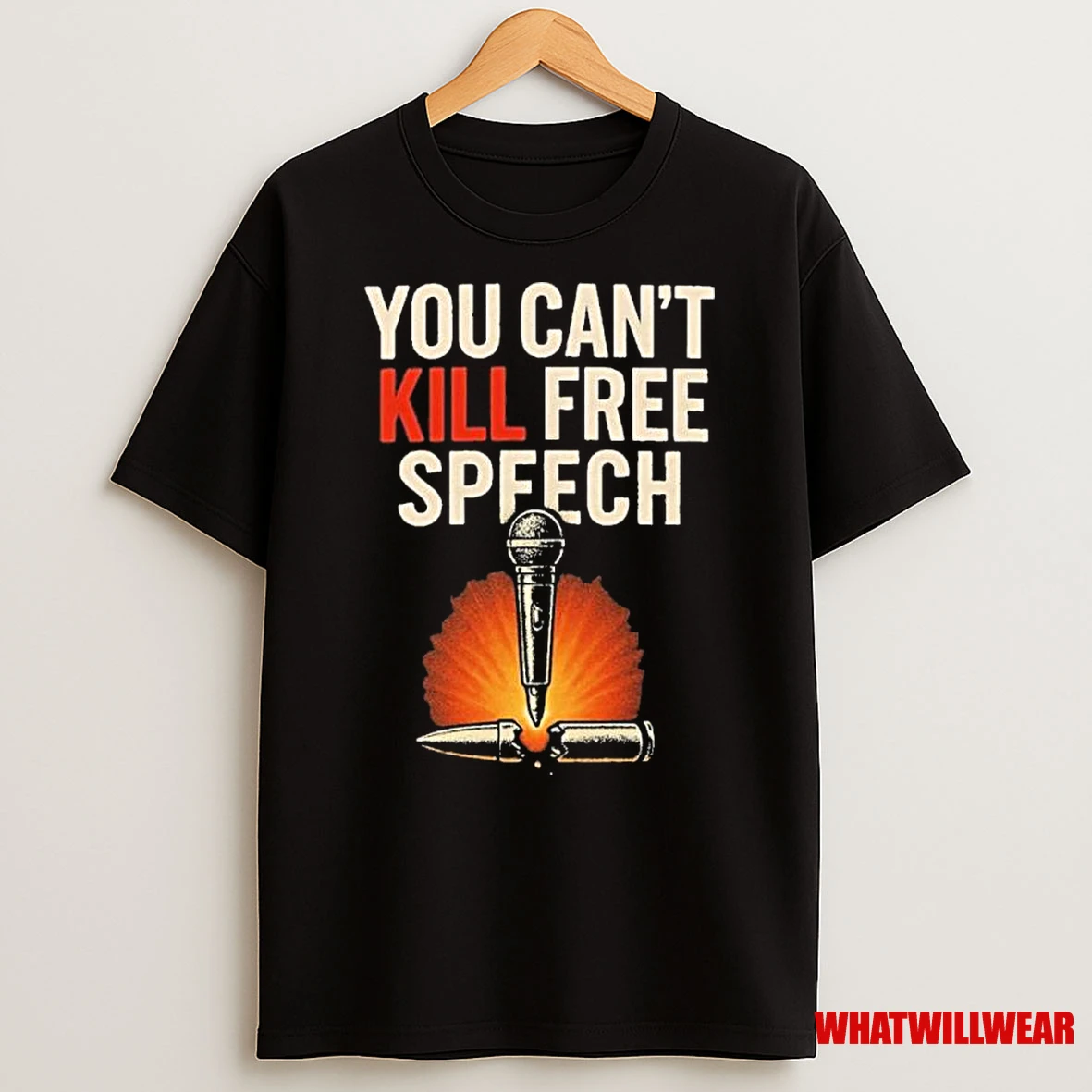Charlie Kirk Free Speech Cannot Be Killed Shirts