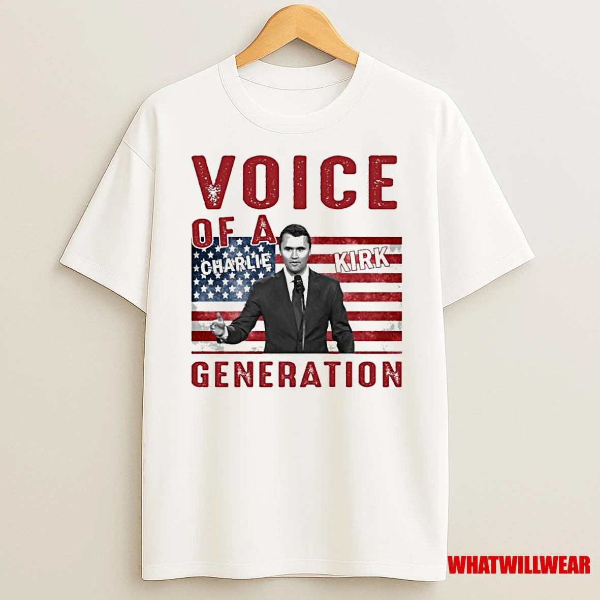 Charlie Kirk Voice Of A Generation Patriotic Shirts