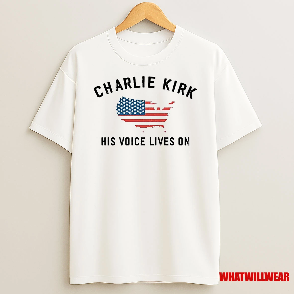 Charlie Kirk His Voice Lives On Ornaments Shirts
