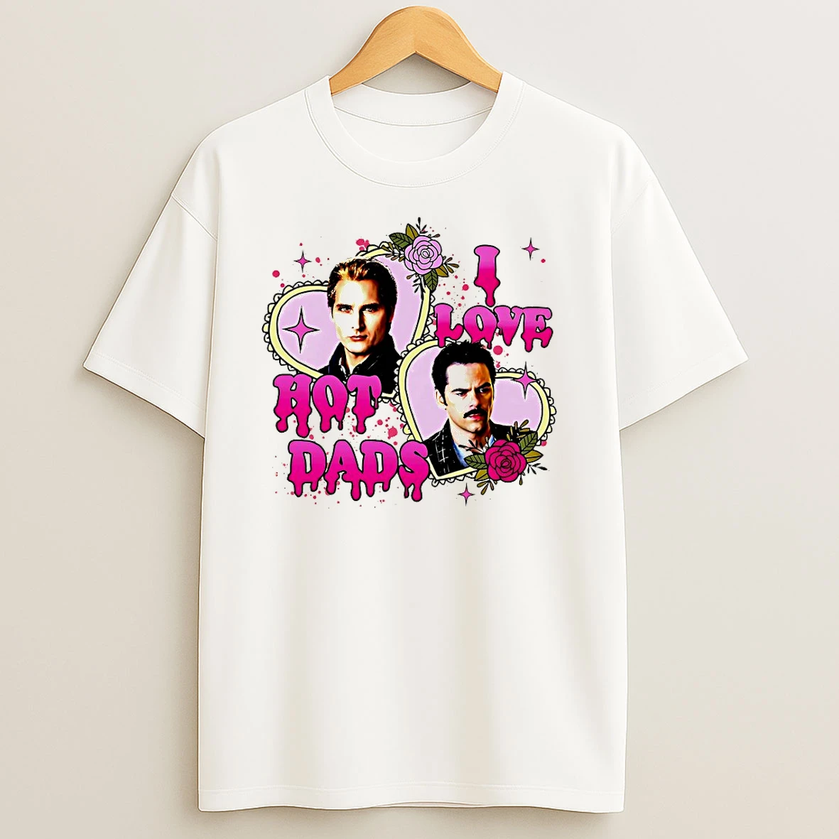 Charlie Swan Carlisle Cullen I Love Hot Dads T Shirts
