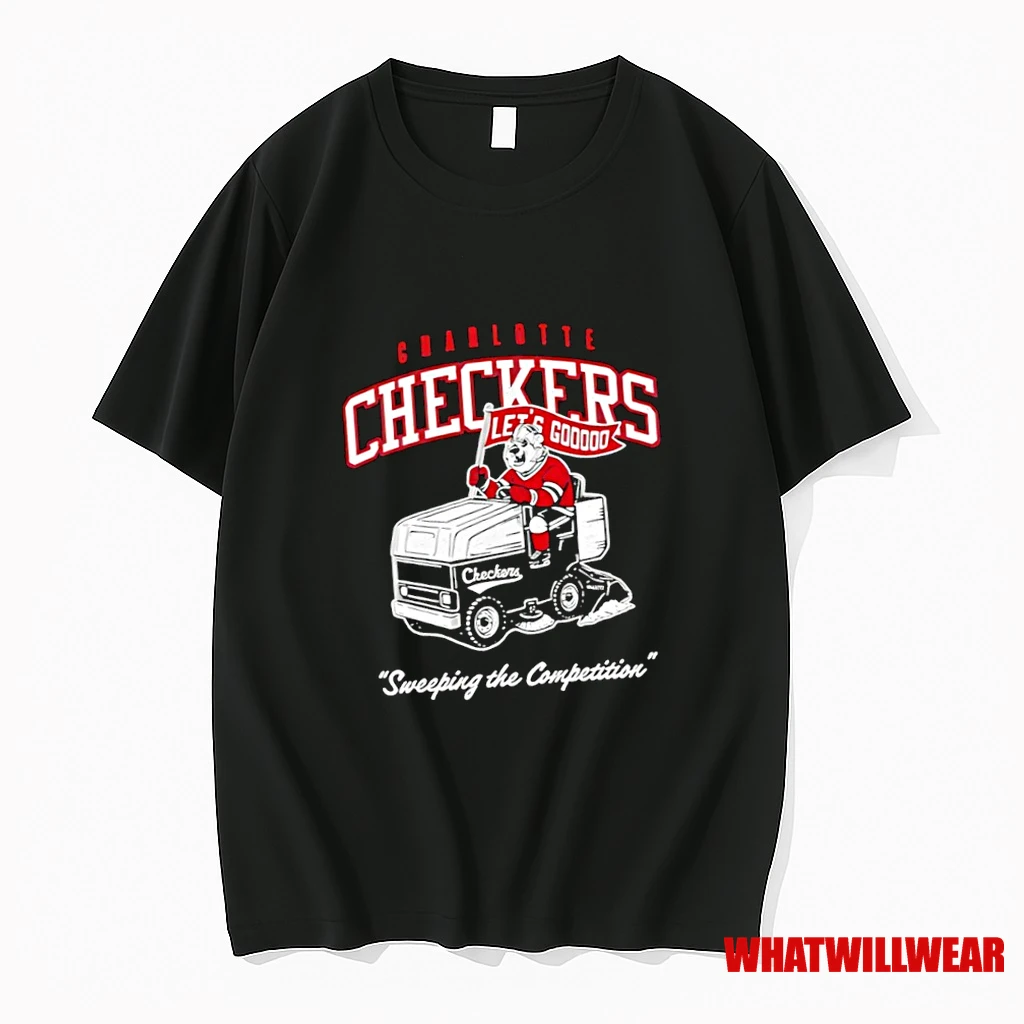 Charlotte Checkers Zamboni Sweeping The Competition Lets Go Shirts