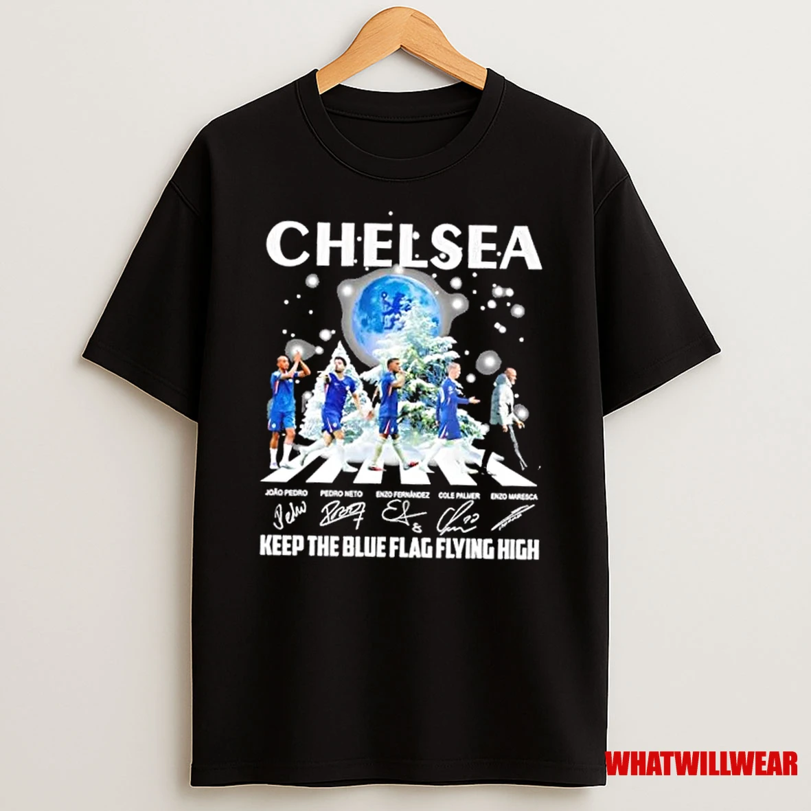 Chelsea Enzo Maresca And Players Abbey Road Keep The Blue Flag Flying High Shirts