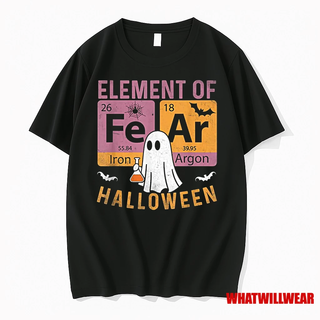 Chemistry Teacher Fear Periodically Elements Of Halloween Shirts