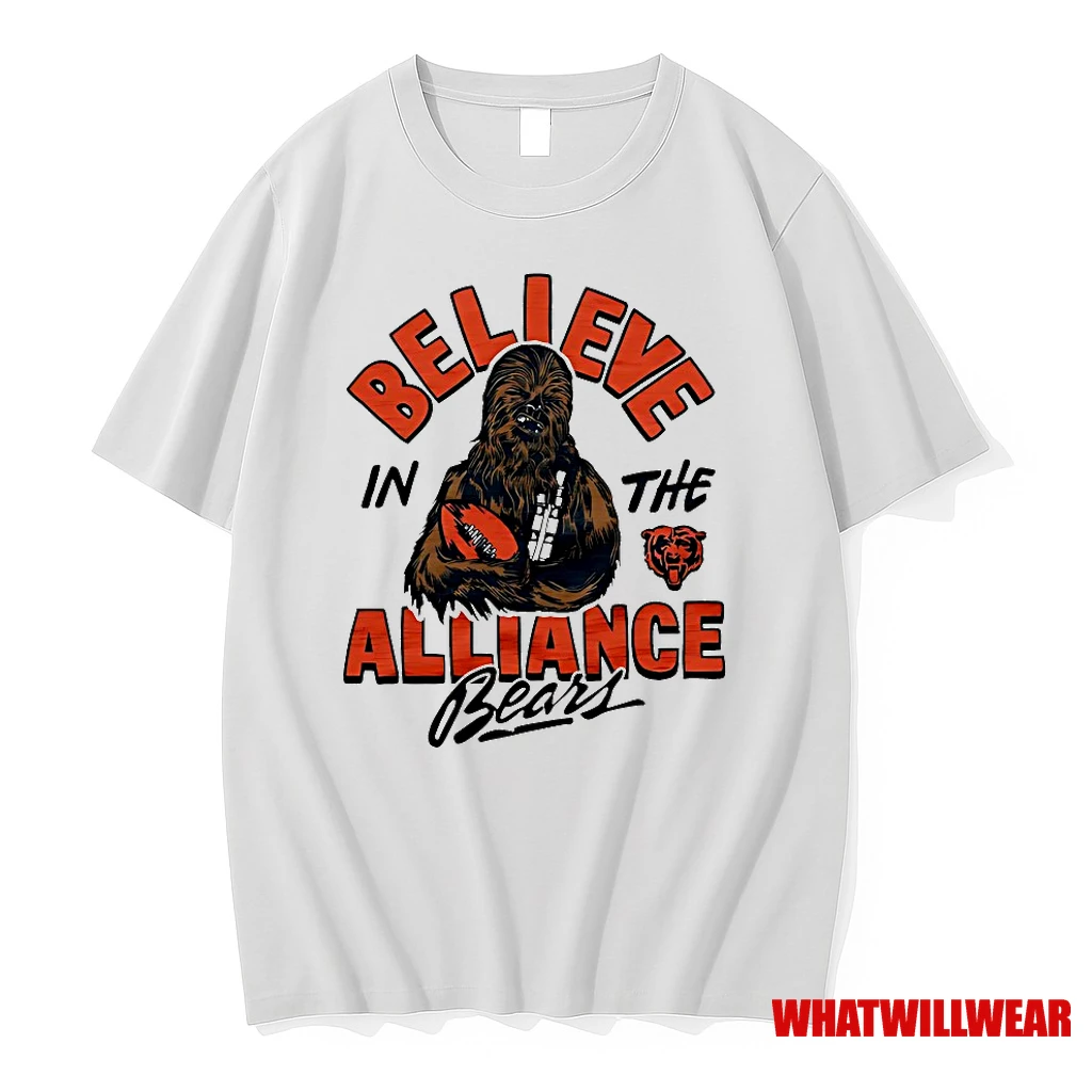 Chewbacca Star Wars X Chicago Bears Believe In The Alliance Shirts