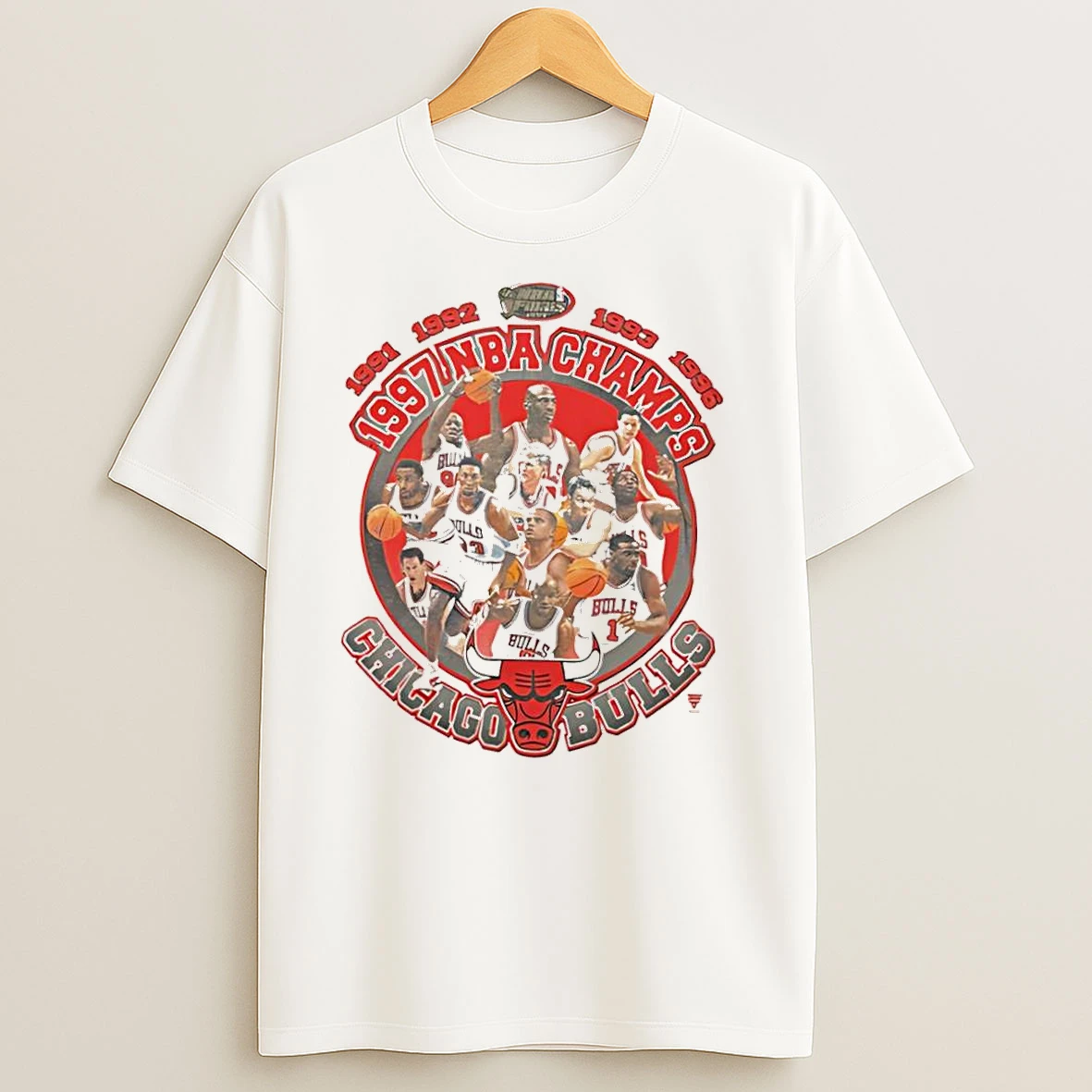 Chicago Bulls 1997 Nba Champions Teams Logo T Shirts