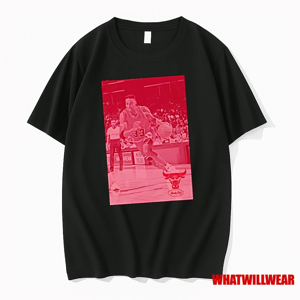 Chicago Bulls Scottie Pippen Photo Graphic Shirts