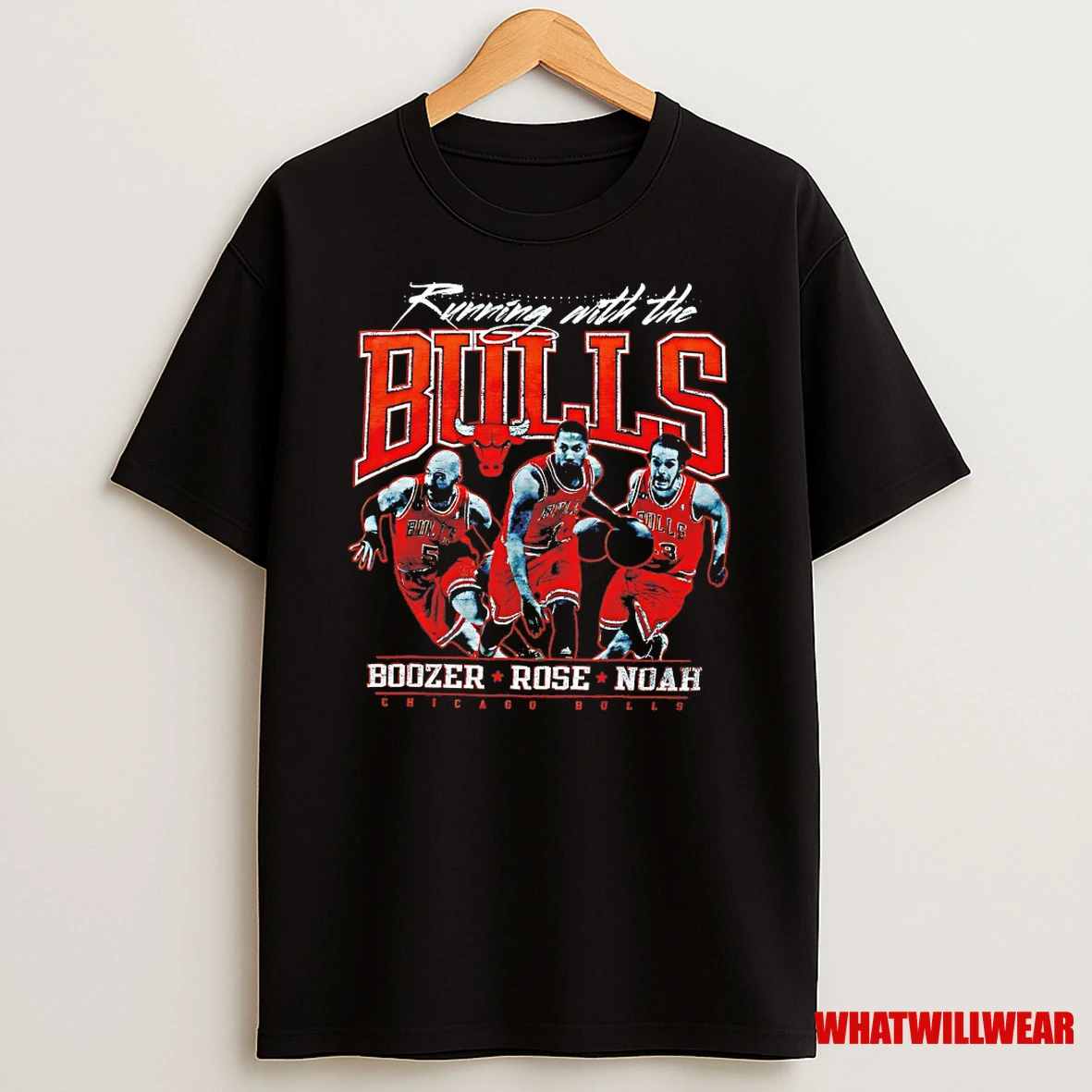 Chicago Bulls Running With The Bulls Boozer Rose Noah Vintage Shirts