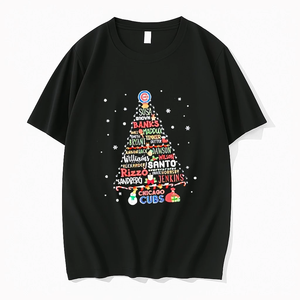 Chicago Cubs Mlb Name Players Tree Christmas 2025 Shirts