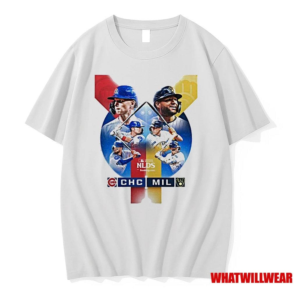 Chicago Cubs Vs Milwaukee Brewers Nlds 2025 Mlb Postseason Shirts
