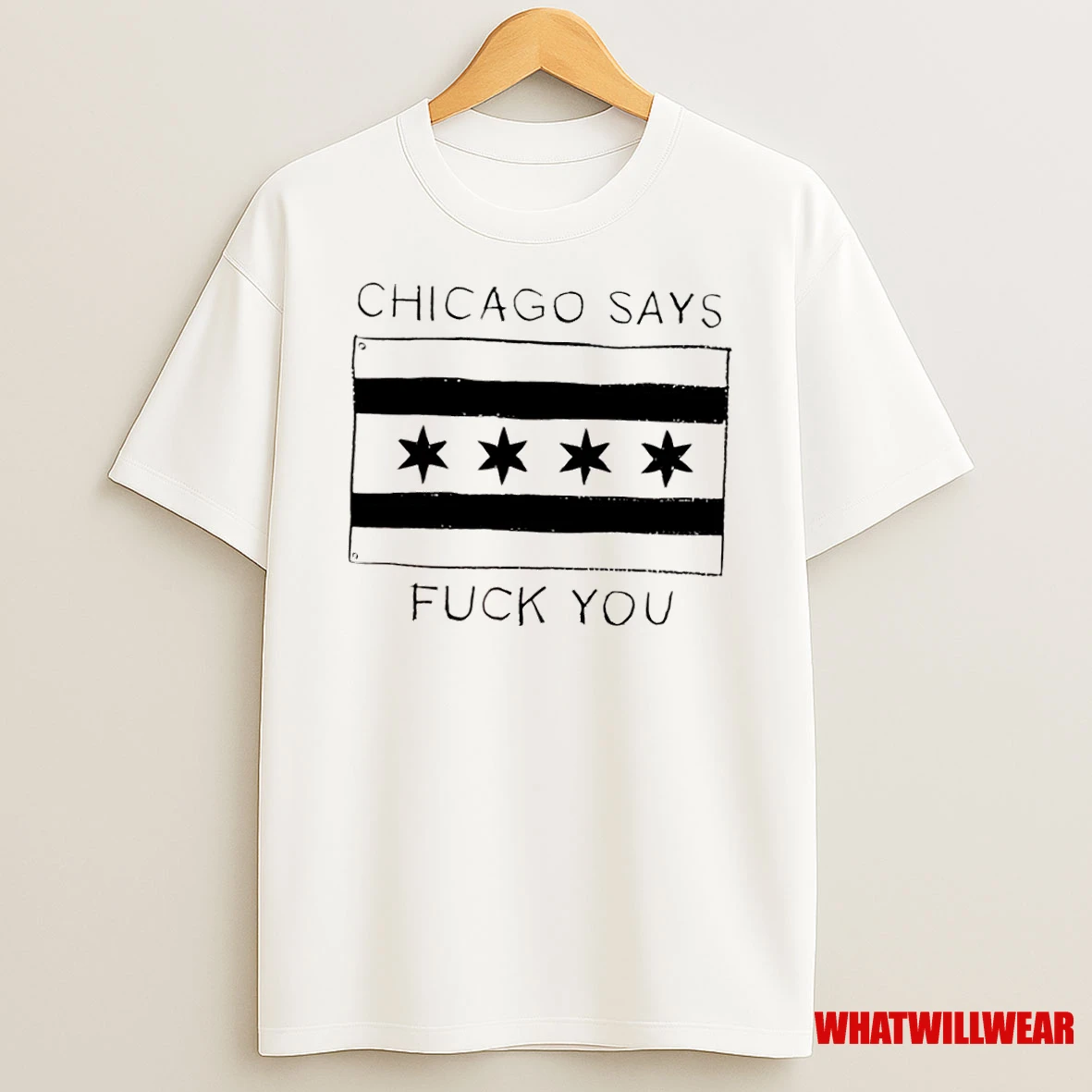 Chicago Flag Chicago Says Fuck You Shirts