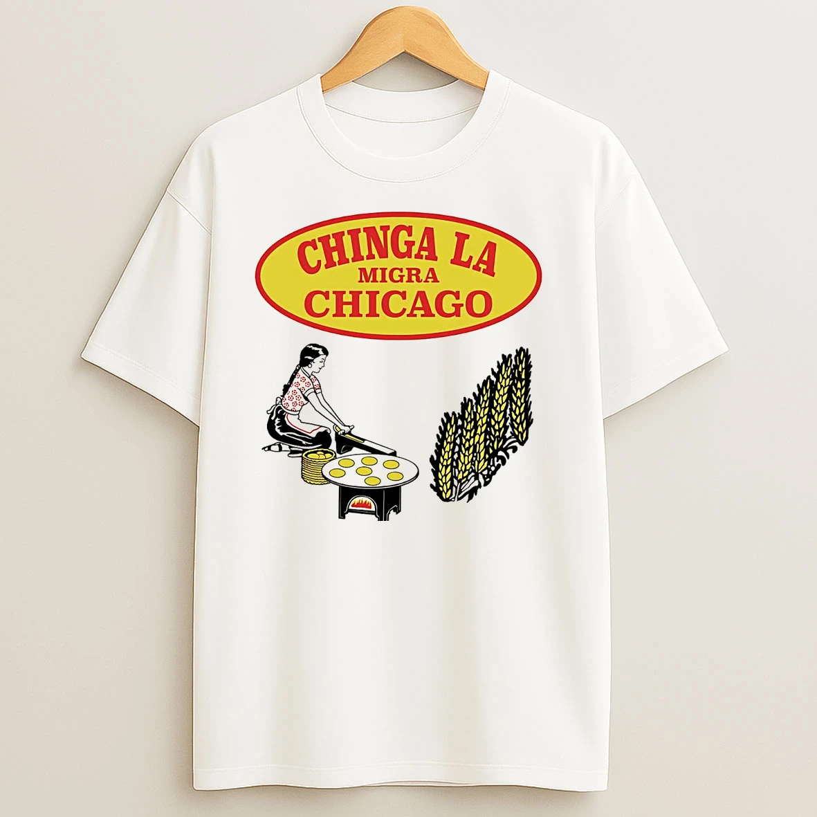 Chinga La Migra Chicago T Shirts