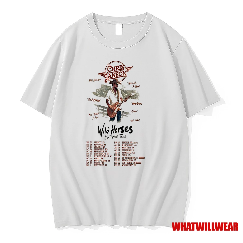 Chris Janson Wild Horses Untamed Tour 2025 2026 Dates Shirts