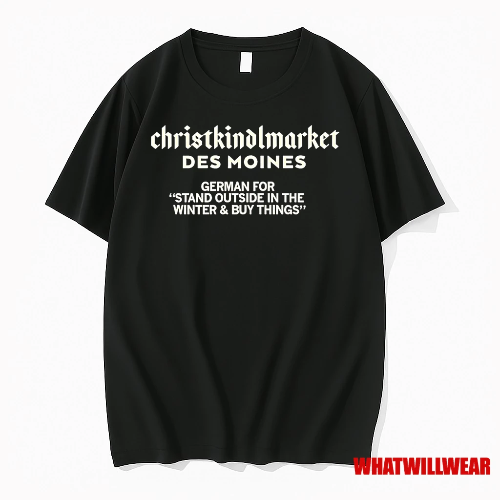 Christkindlmarket Des Moines Definition German Stand Outside Winter Buy Things Shirts