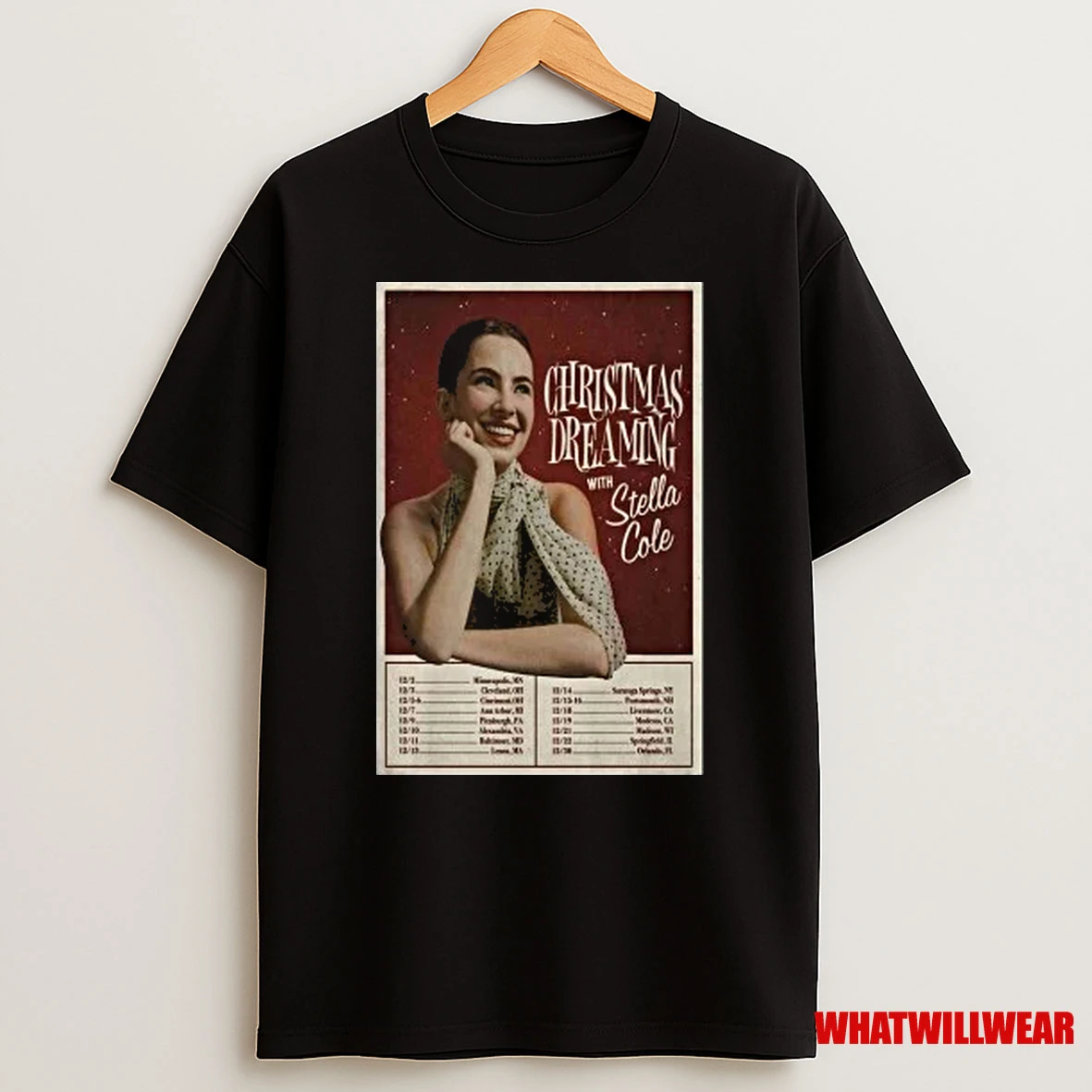 Christmas Dreaming With Stella Cole Tour December 2025 Shirts