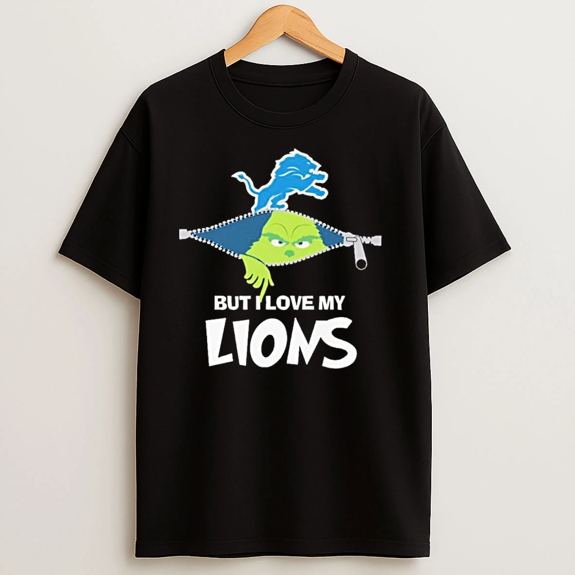 Christmas Grinch But I Love My Detroit Lions T Shirts