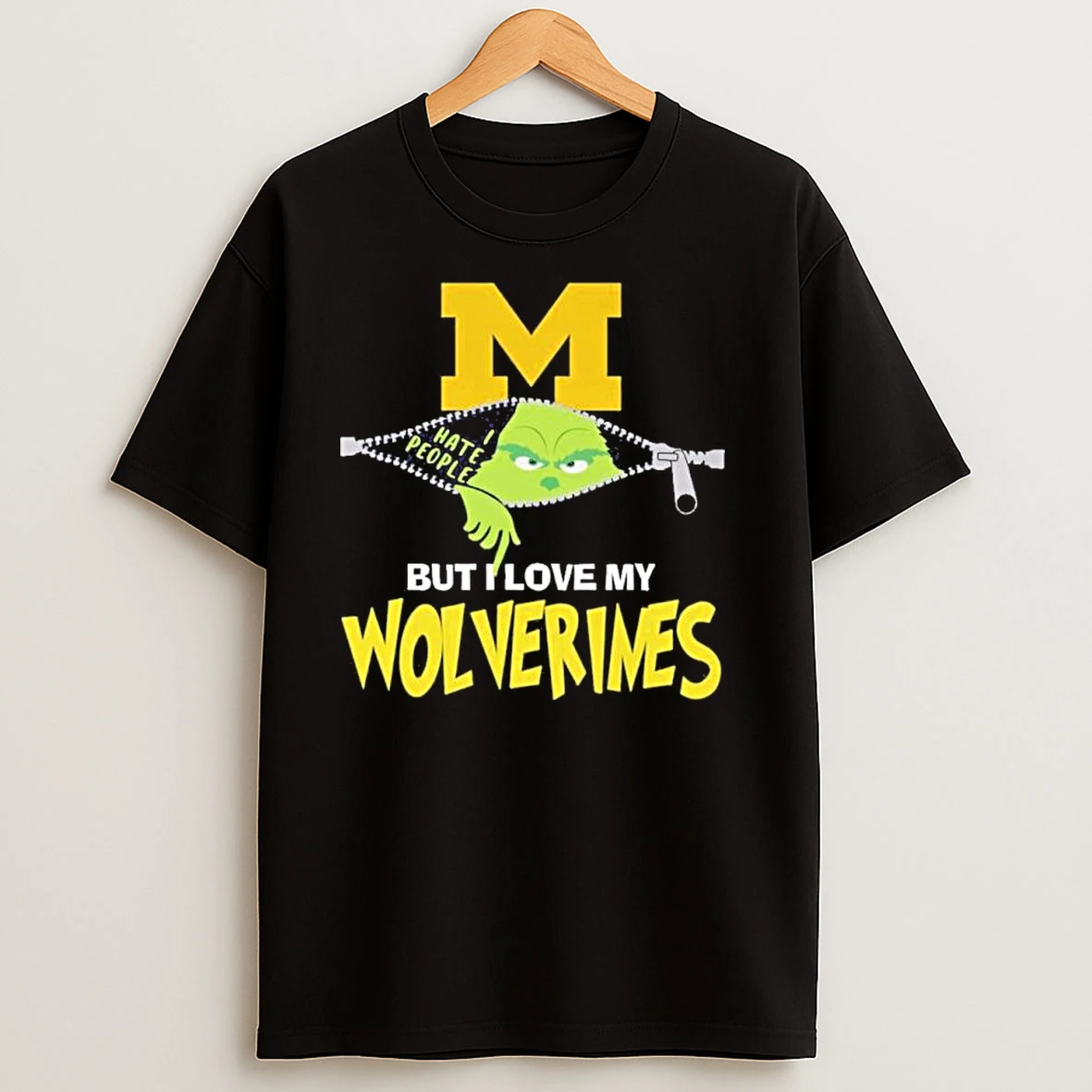 Christmas Grinch But I Love My Michigan Wolverines T Shirts