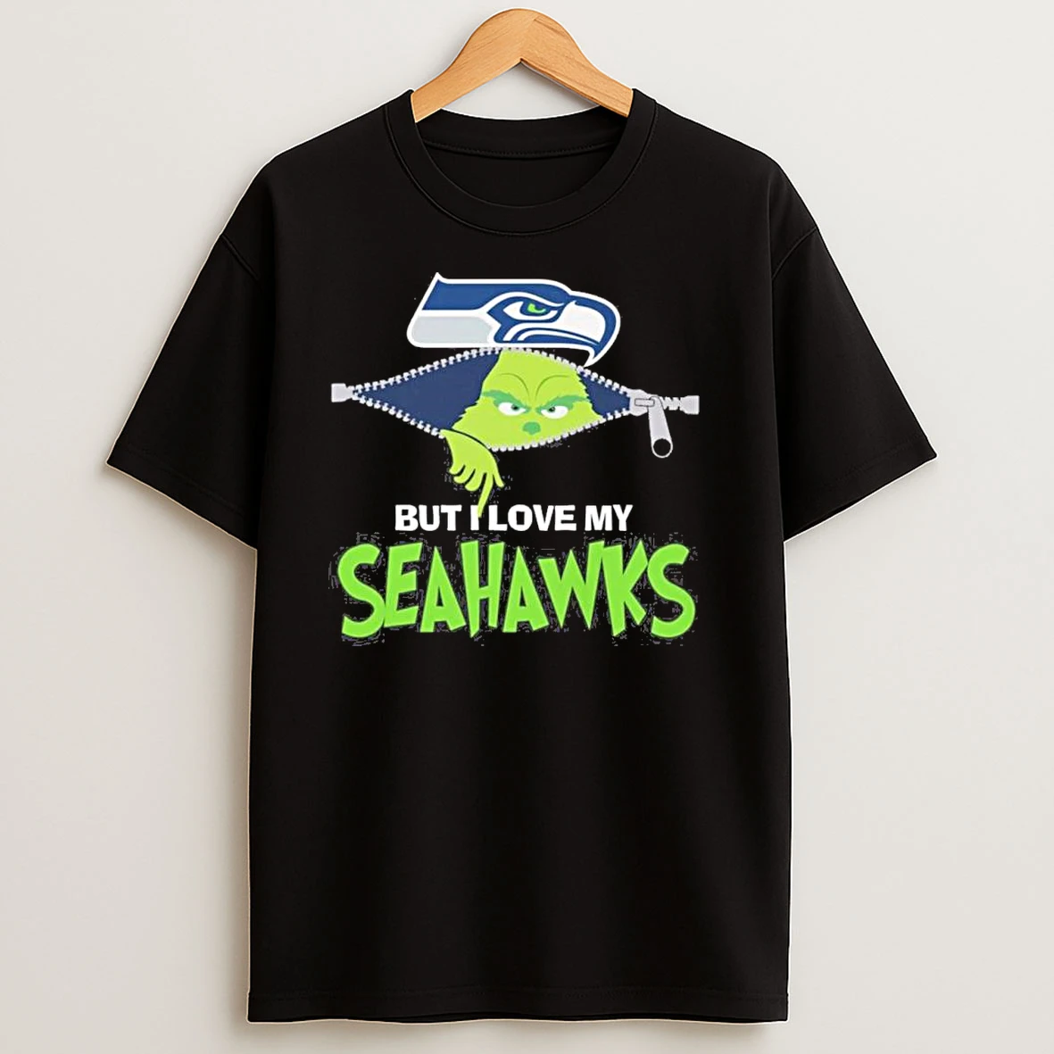 Christmas Grinch But I Love My Seattle Seahawks T Shirts