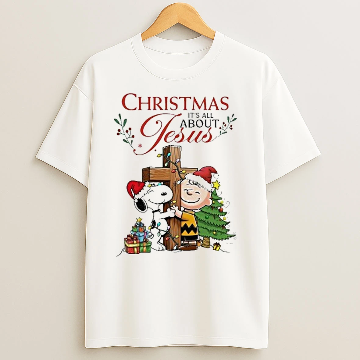Christmas Its All About Jesus Peanuts T Shirts