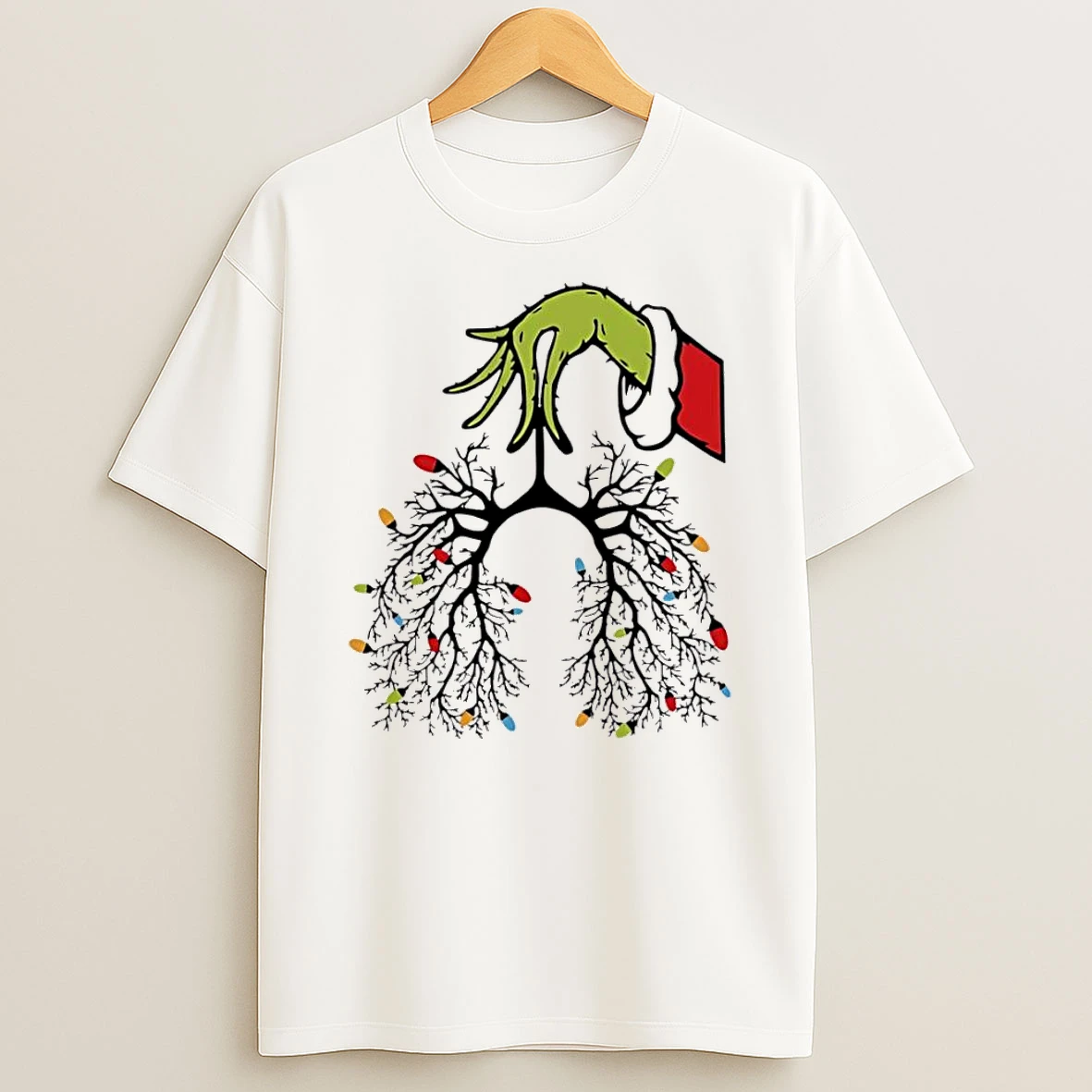 Christmas Nurse Lung Christmas Lights 2025 Shirts
