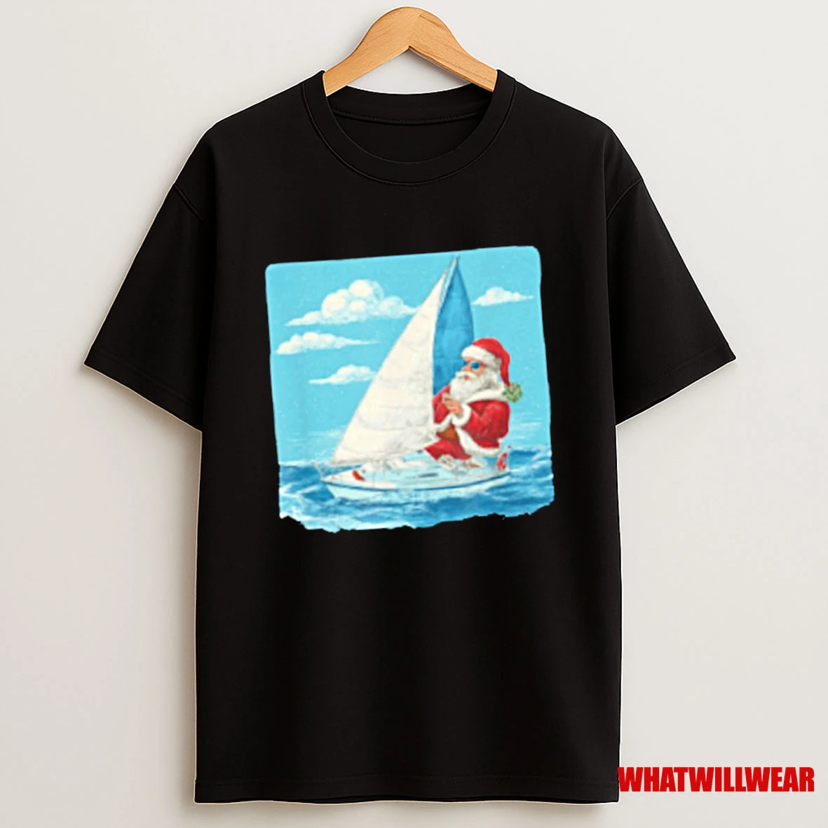 Christmas Sailing Santa Sailboat Costume For Sailor Shirts