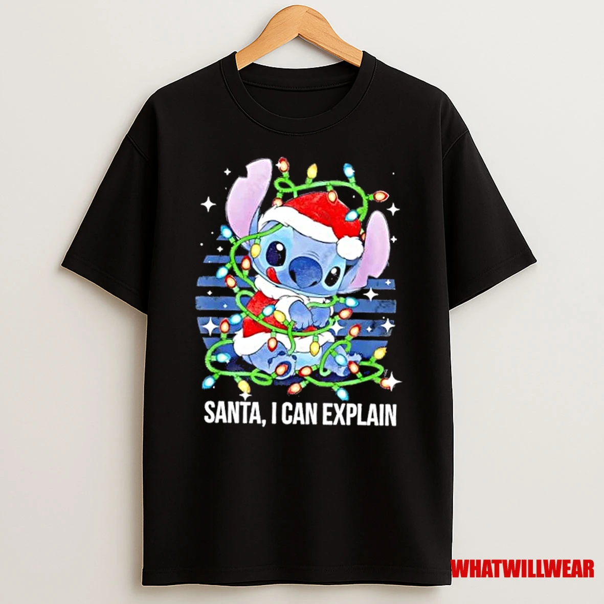 Christmas Santa I Can Explain Cute Stitch Shirts