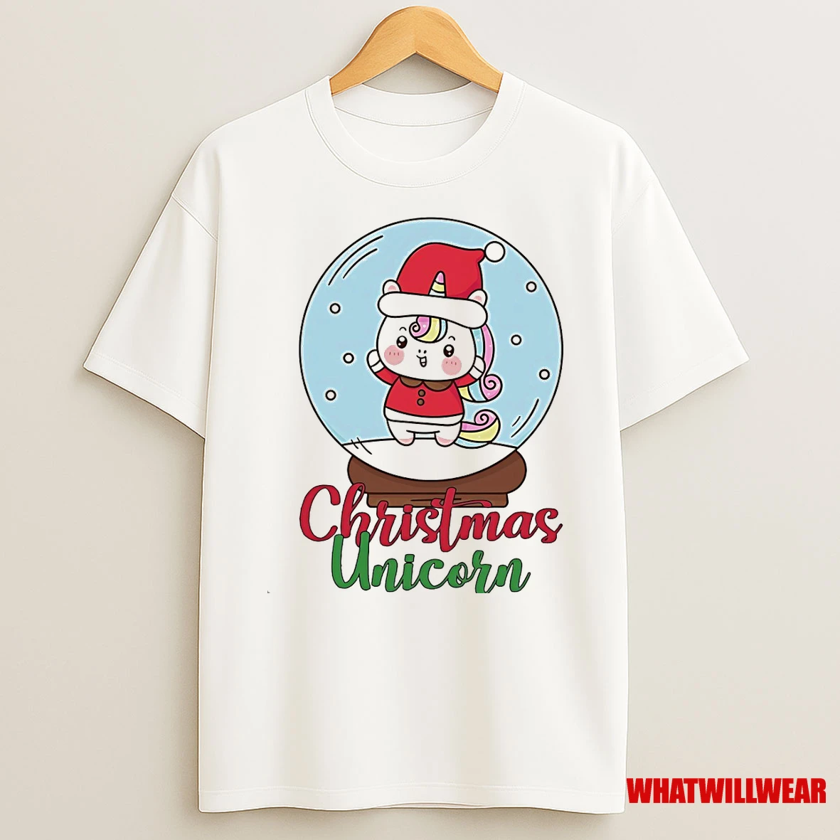 Christmas Unicorn Snow Globe Holiday Magic Shirts