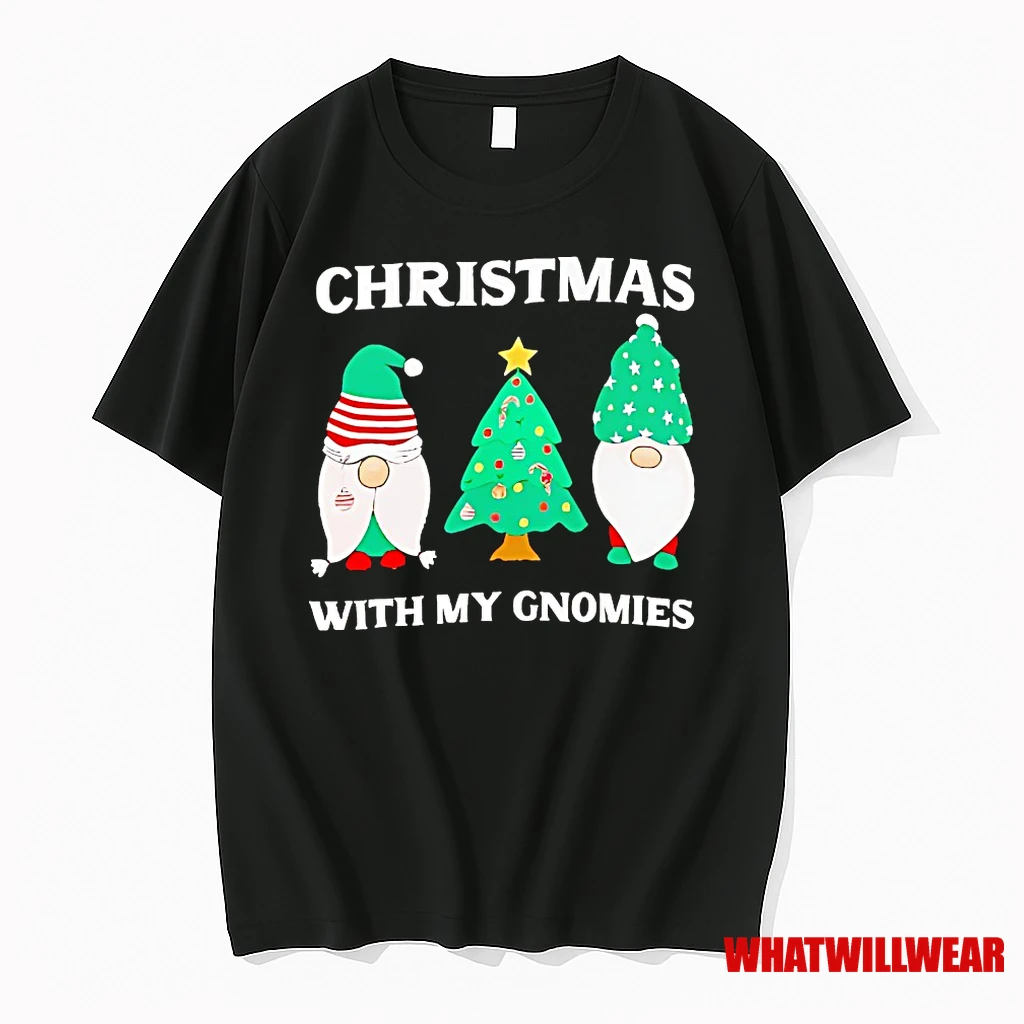 Christmas With My Gnomies Tree Lights Shirts