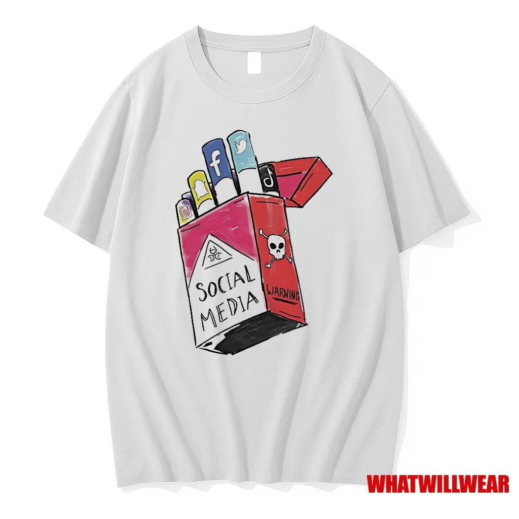 Cigarette Social Media Warning Shirts