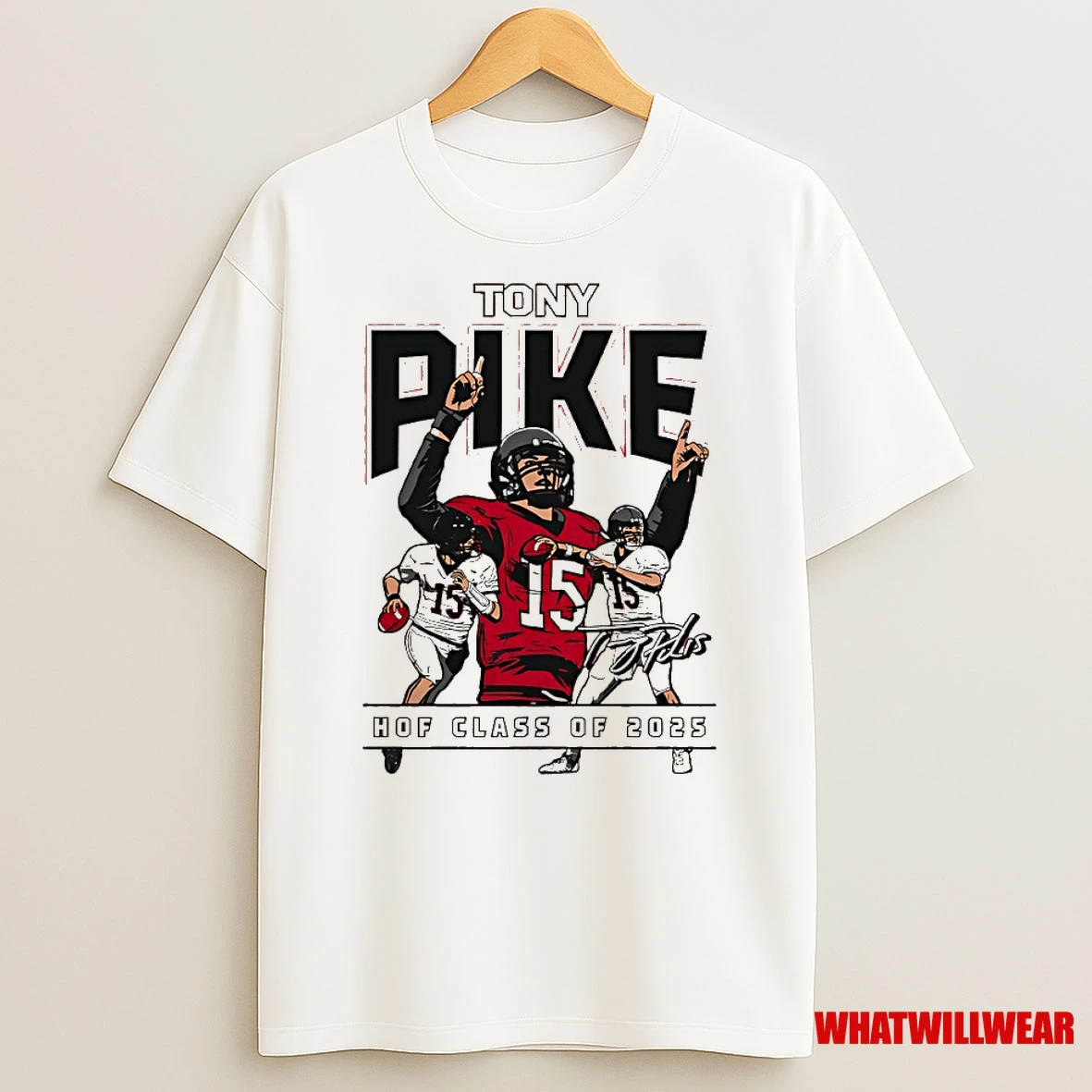 Cincinnati Bearcats Tony Pike Hof Class Of 2025 Signature Shirts