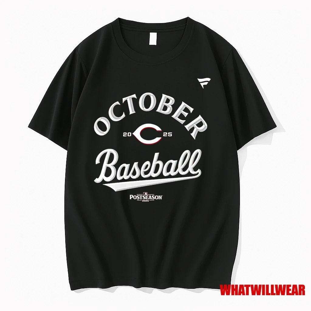 Cincinnati Reds 2025 Mlb Postseason Locker Room Shirts