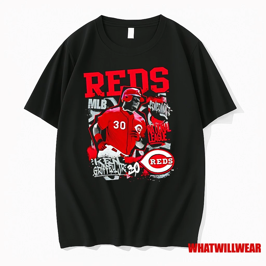 Cincinnati Reds Ken Griffey Jr National League Mlb Graphic Shirts