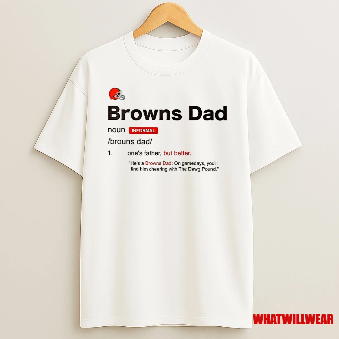 Cleveland Browns Dad Definition Shirts