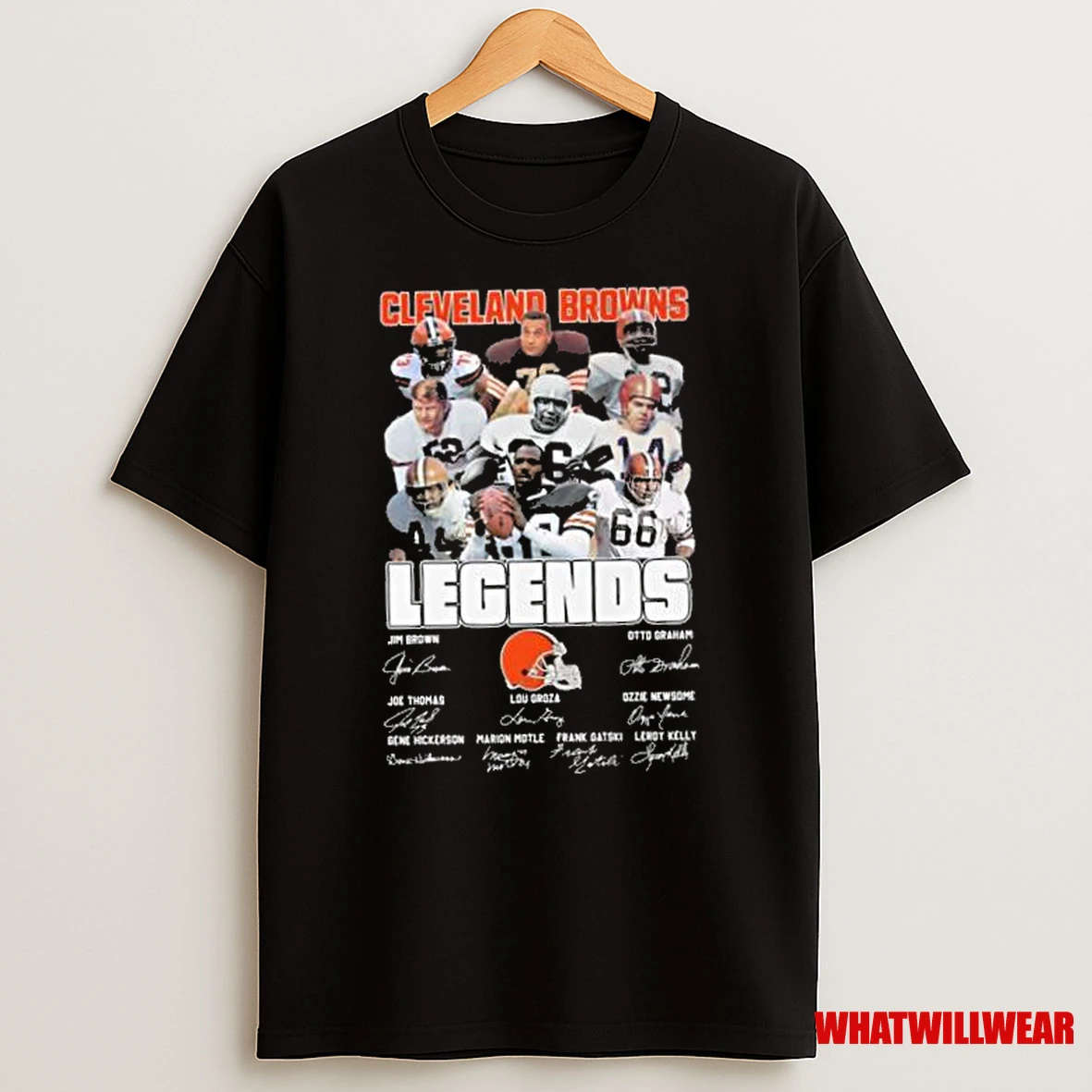 Cleveland Browns Legends Players Signatures 2025 Shirts