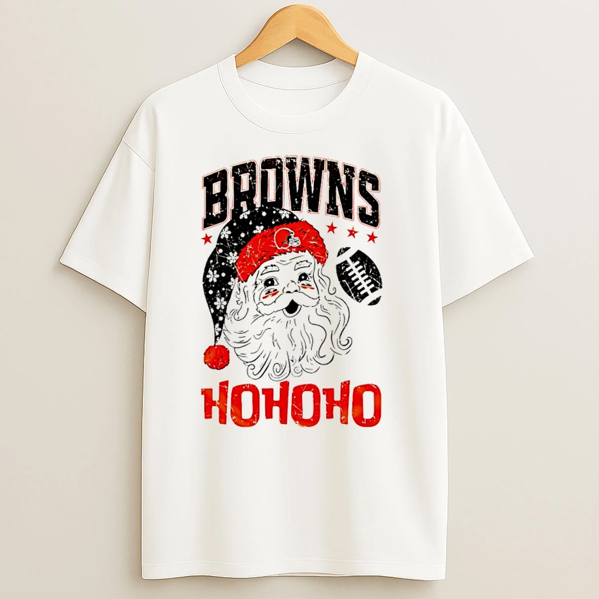 Cleveland Browns X Santa Claus Nfl Merry Christmas T Shirts