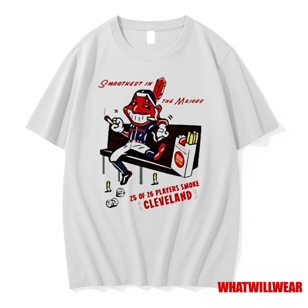 Cleveland Guardians Smoothest In The Majors 25 Of 26 Players Smoke Mascot Shirts