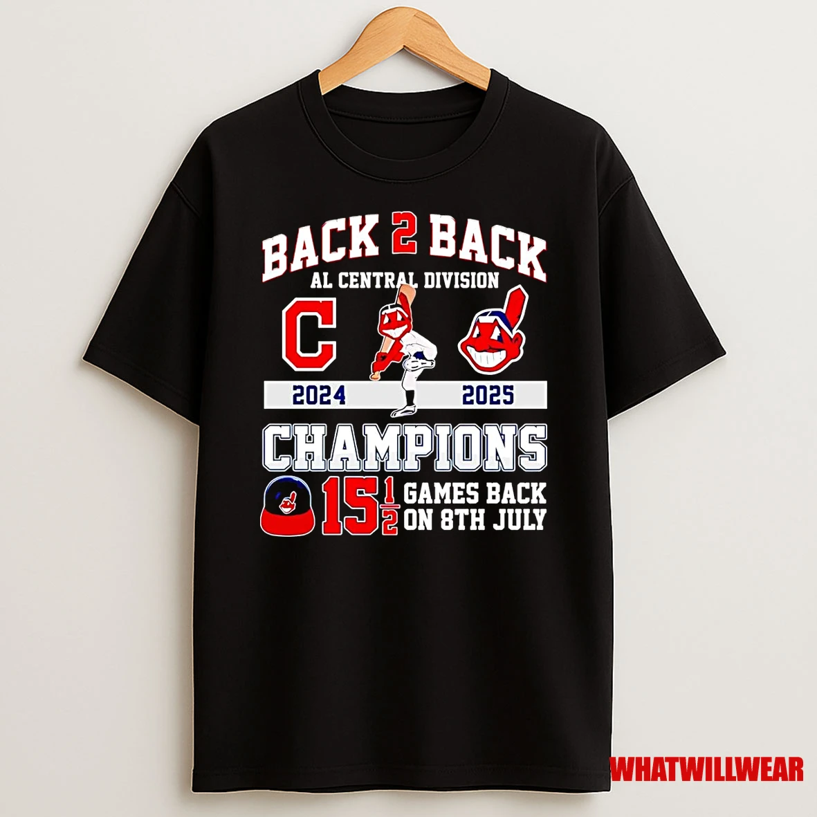 Cleveland Guardians Back 2 Back Al Central Division Champions Shirts