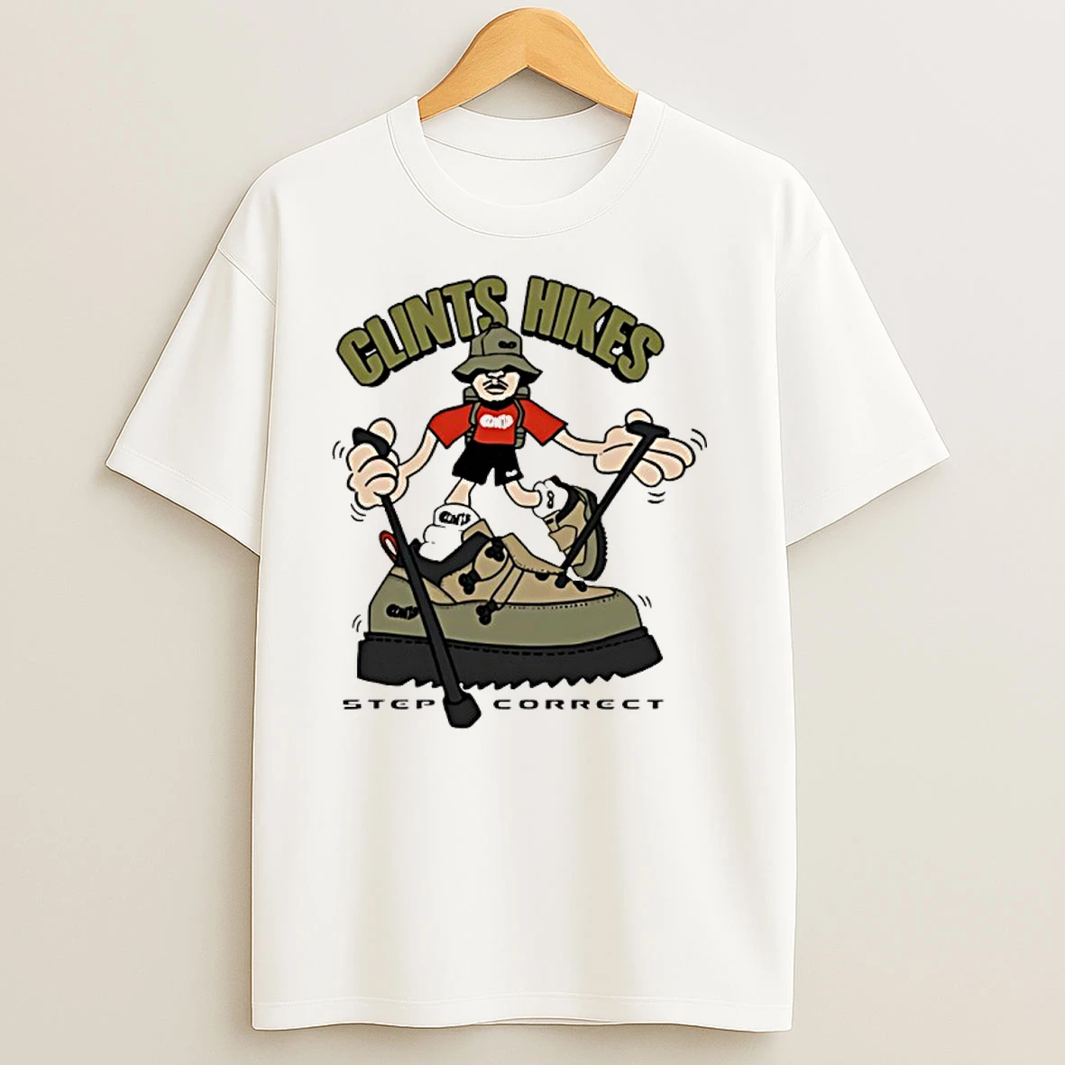 Clints Hikes Step Concert T Shirts
