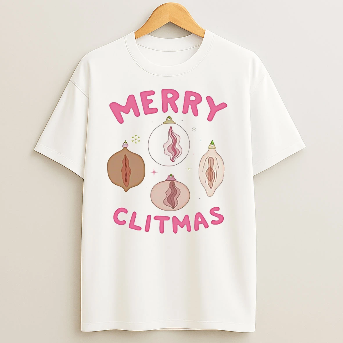 Clitoris Ornaments Merry Clitmas Christmas T Shirts