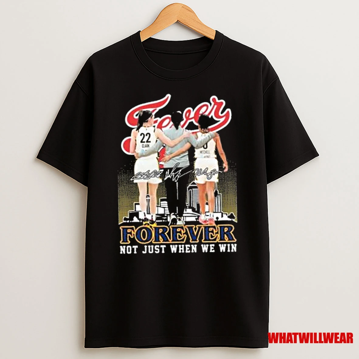 Coach Clark And Mitchell Indiana Fever Forever Not Just When We Win Signatures Shirts