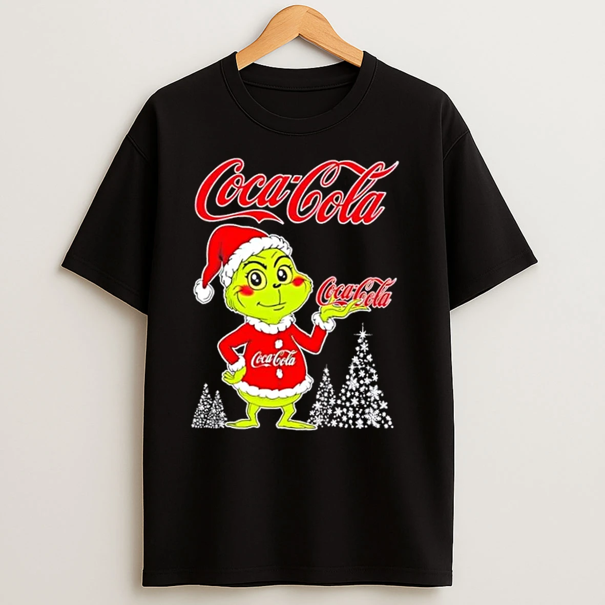 Coca Cola And Grinchmas Christmas Tree T Shirts