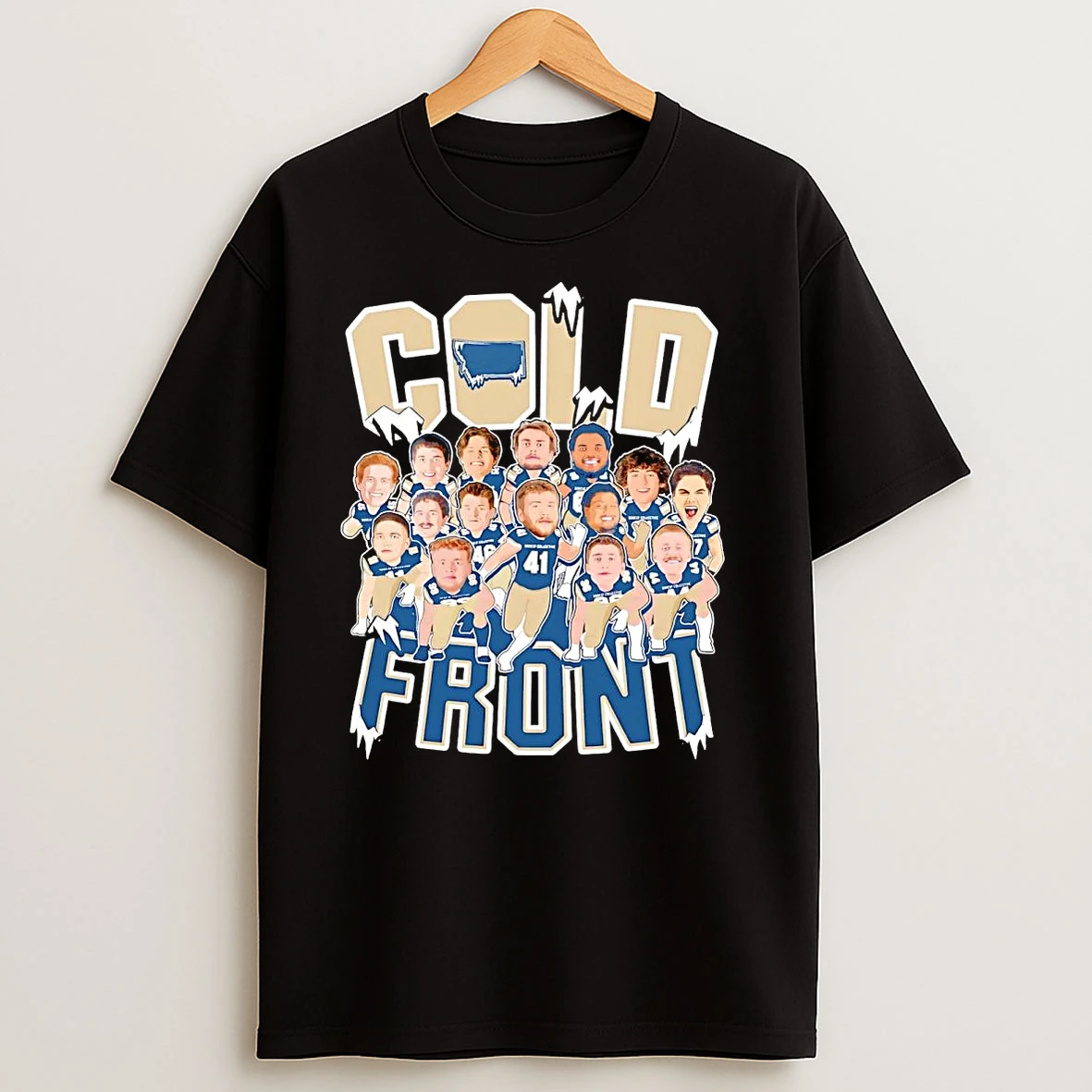 Cold Front Team Caricature T Shirts