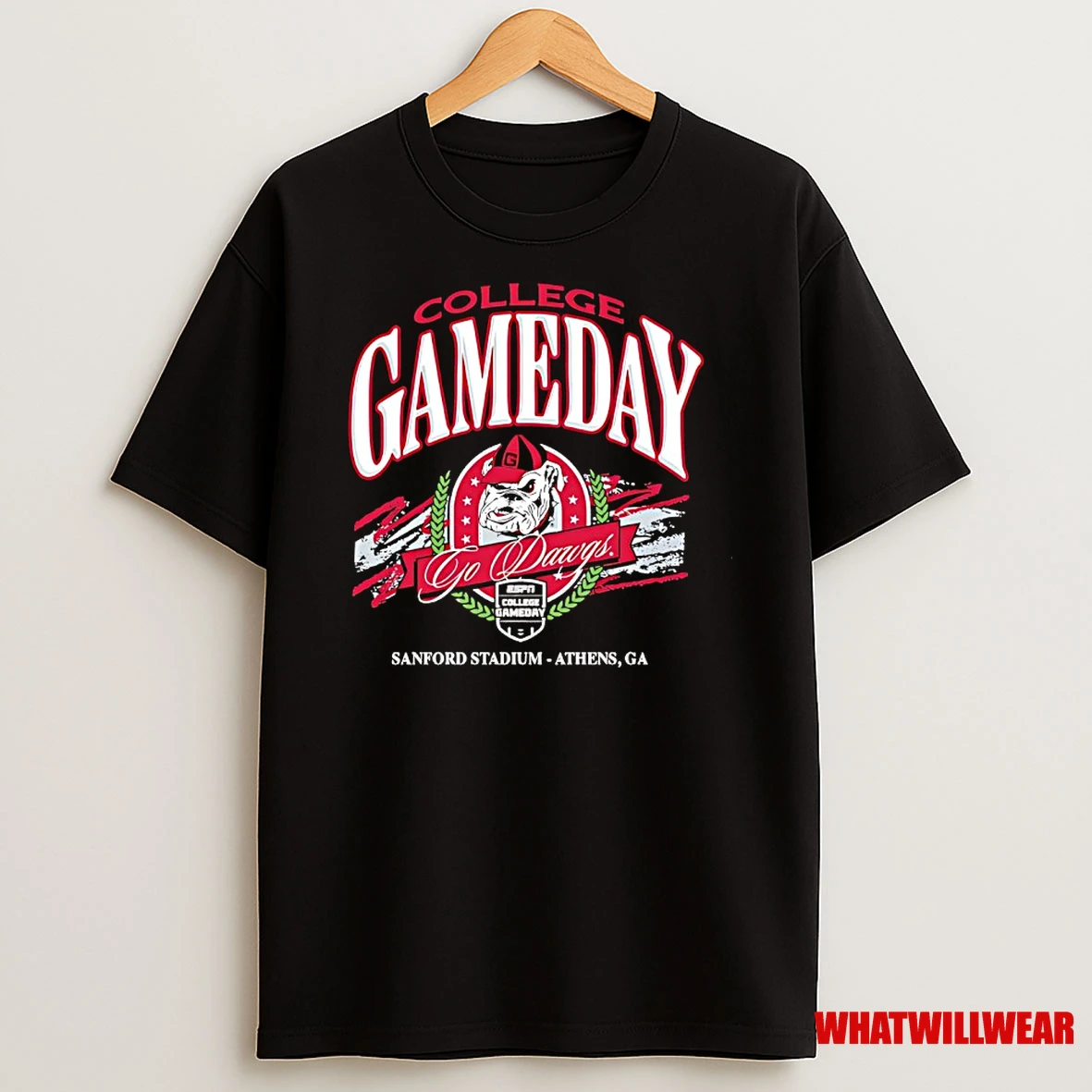 College Gameday Georgia Mascot University Sanford Stadium Athens Ga Shirts