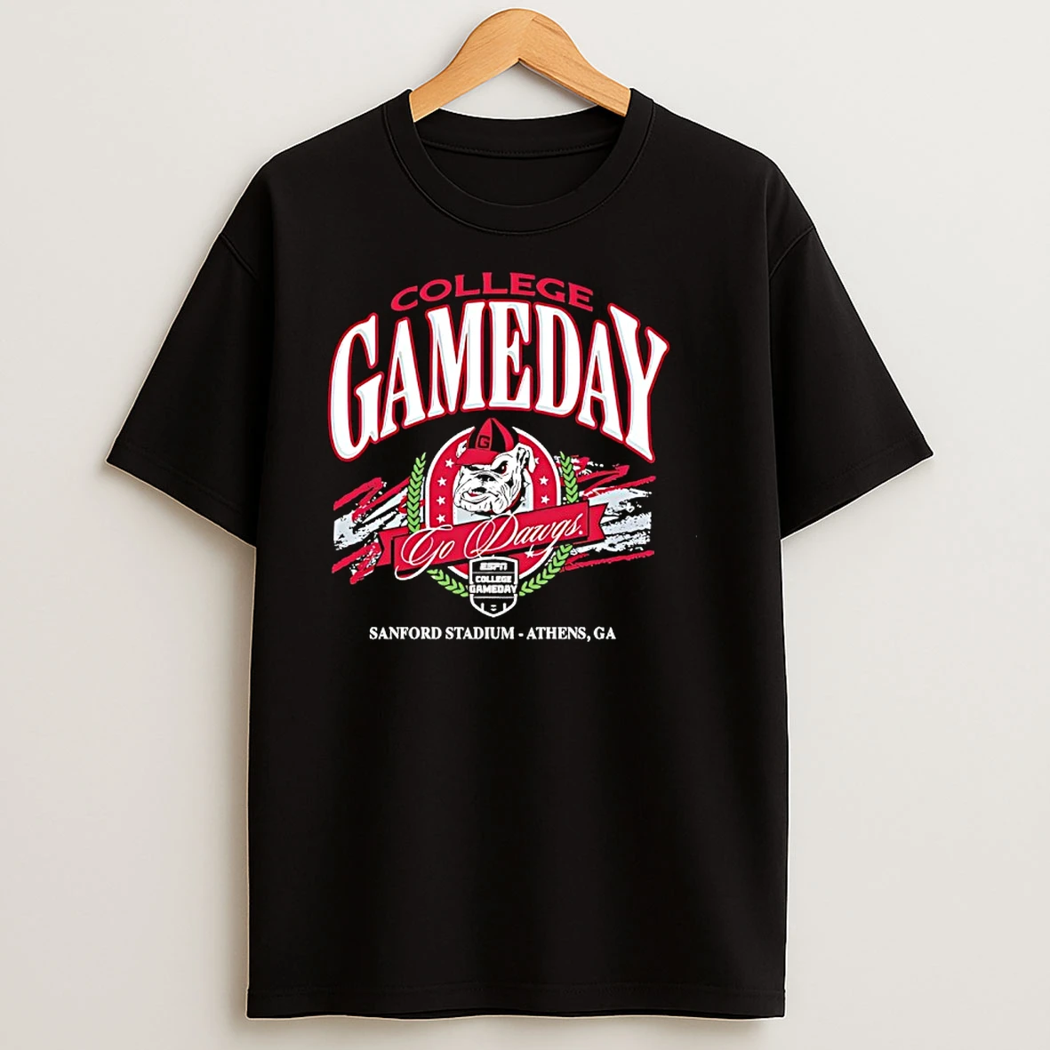 College Gameday Georgia Mascot University Sanford Stadium Athens Ga T Shirts