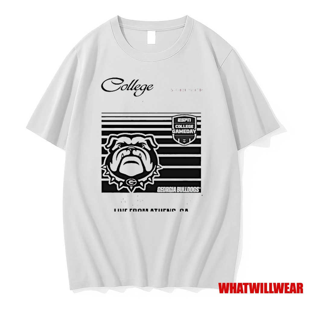 College Gameday Georgia Mascot University Live From Athens Ga Shirts