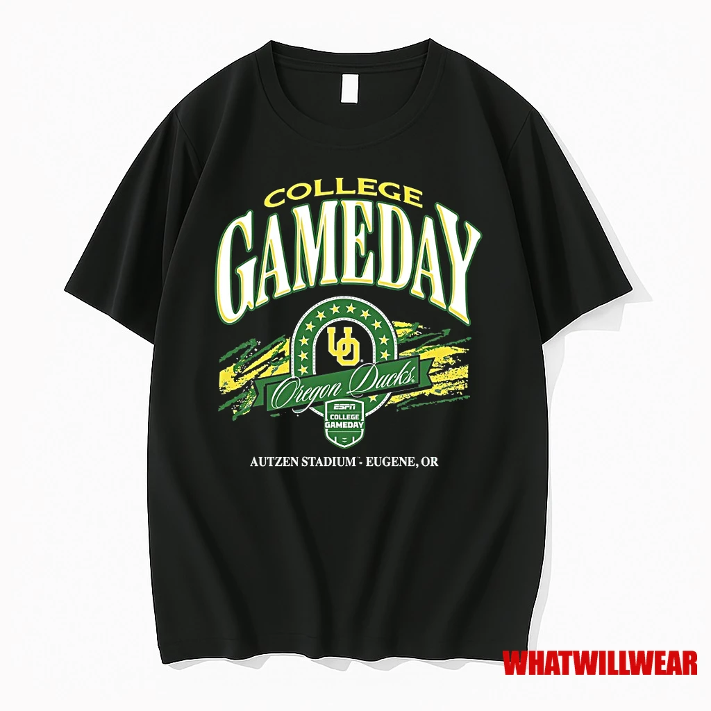 College Gameday Oregon Ducks Football Ncaa Autzen Stadium Eugene Or 2025 Shirts