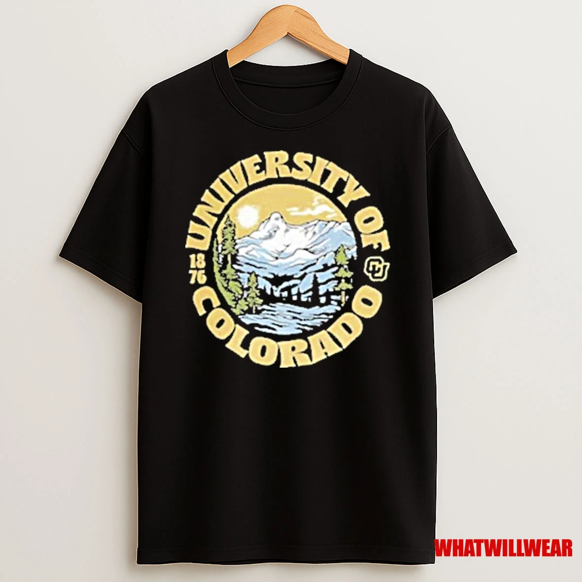 Colorado Buffaloes Football The University Of Colorado Est 1876 Landscape Logo Shirts